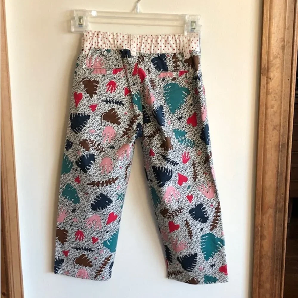 FABULA Print Elastic Waist Pants Trousers Size 6